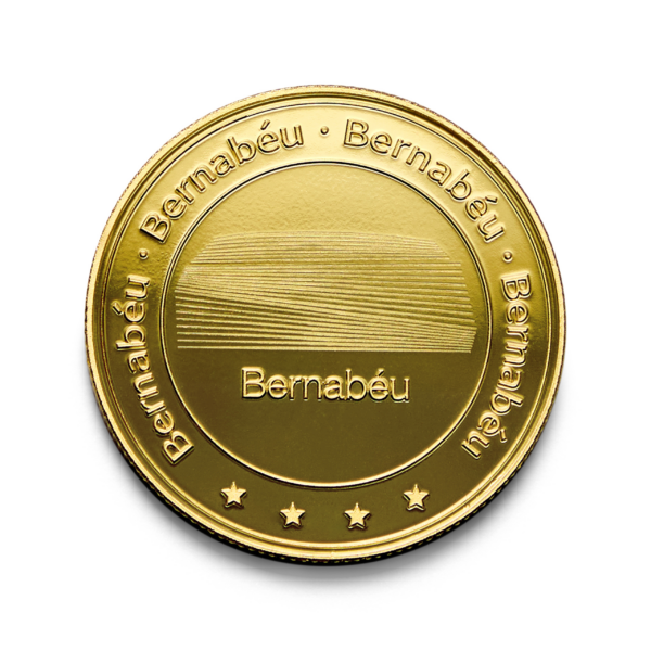 Moneda Oficial Real Madrid Coleccionable Bernabéu Oro