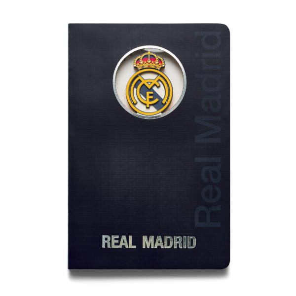 Cuaderno Oficial Real Madrid en 3D Azul (A5)