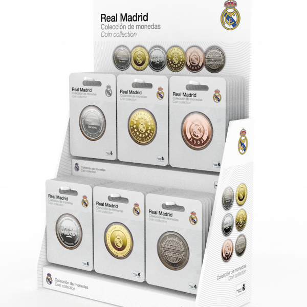 Expositor Monedas Real Madrid