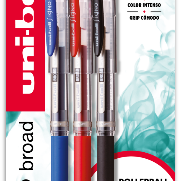 BLISTER UM-153 3P AZUL/NEGRO/ROJO