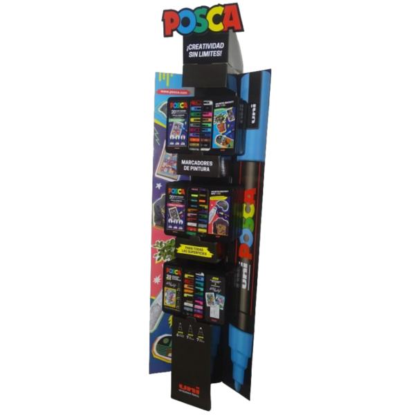 POSCA EXPOSITOR 12 MALETAS METAL