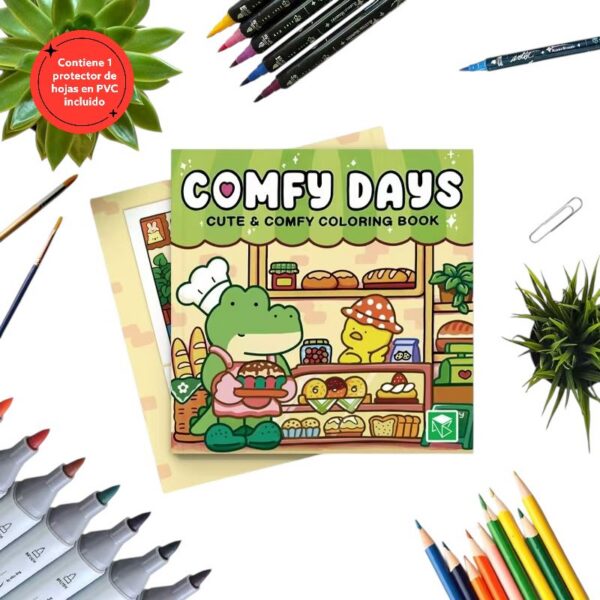 LIBRO DE MODA RRSS PARA COLOREAR COMFI DAYS 48 PÁGINAS