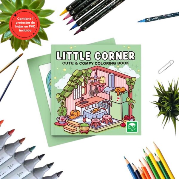 LIBRO DE MODA RRSS PARA COLOREAR LITTLE CORNER 48 PÁGINAS