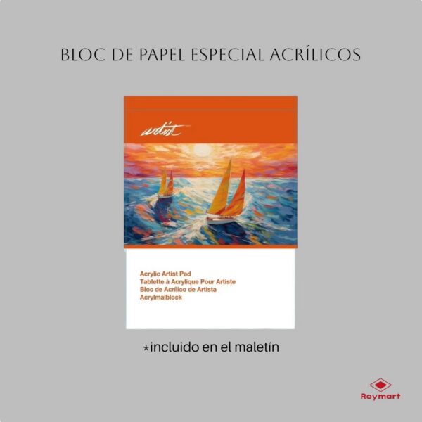 MALETIN INICIACION ARTIST PINTURA ACRILICA,28 PZAS