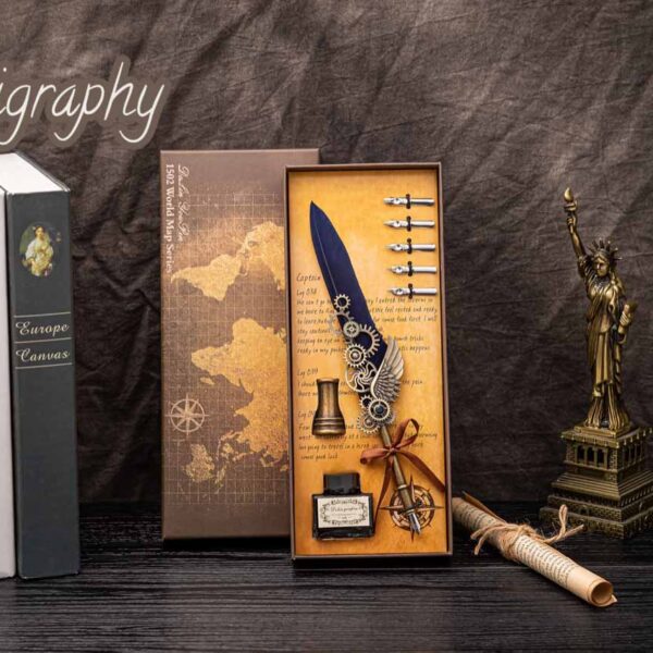 SET PLUMA ROTARY MASTERPIECE CALLIGRAPHY,4 COLORES