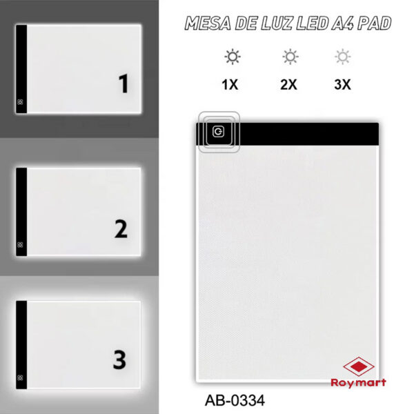 MESA LUZ LED A4 PAD ARTIST