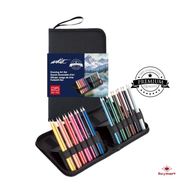 ESTUCHE 24 COL. LAPICES PREMIUM COLOR PENCIL STAND