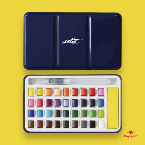 CAJA 36 ACUARELAS TINBOX ARTIST