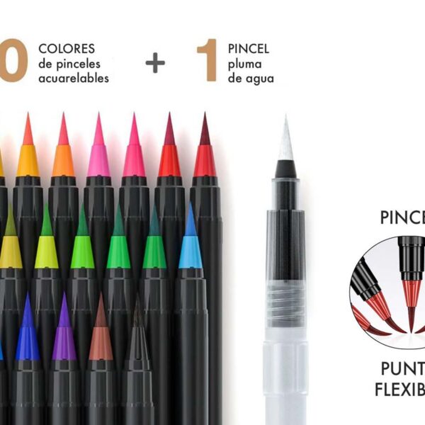 ESTUCHE 20+1 DELUXE BRUSH ACUARELABLE PINCEL