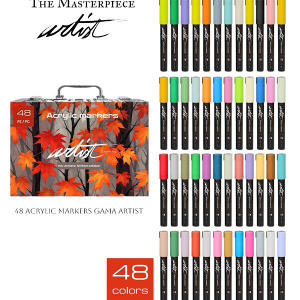 MALETIN ACRYLICOS GAMA ARTIST ORGANIZADOR 48 COL.