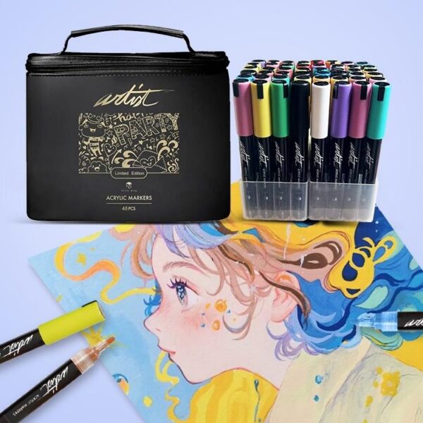 ESTUCHE ACRILICOS GAMA ARTIST ORGANIZADOR 48 COLORES