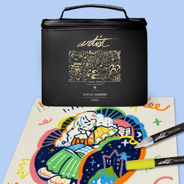 ESTUCHE ACRILICOS GAMA ARTIST ORGANIZADOR 60 COLORES