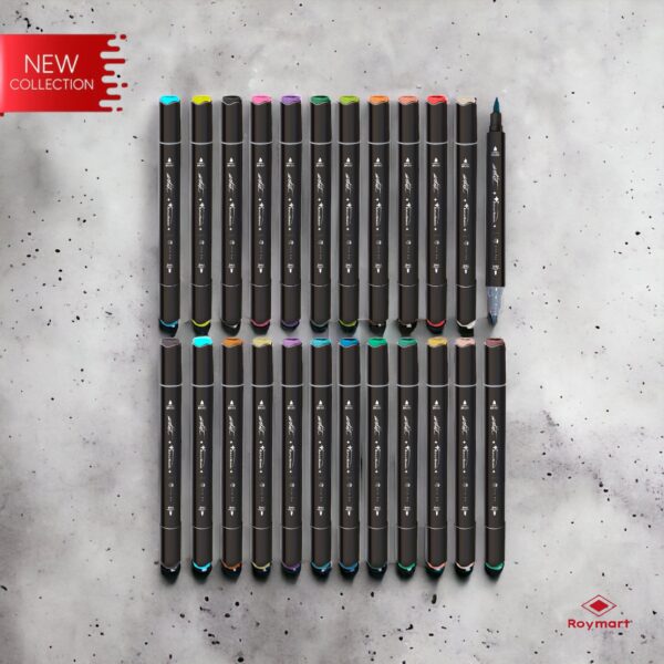 ESTUCHE ACRILICOS DOBLE PUNTA ARTIST,24 COL