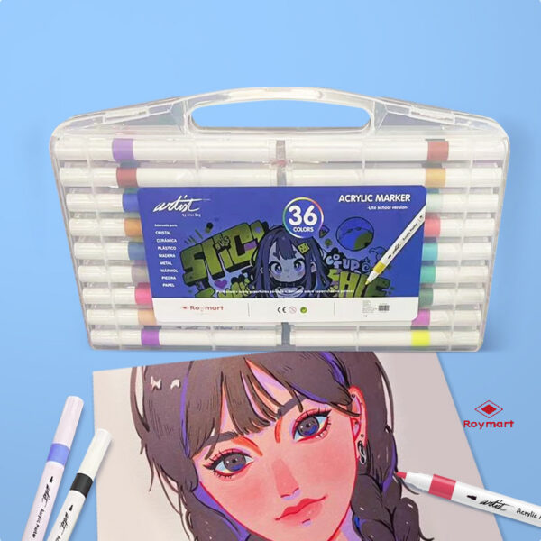 ESTUCHE MALETIN ACRILICOS PRIME PRICE 36 COLORES