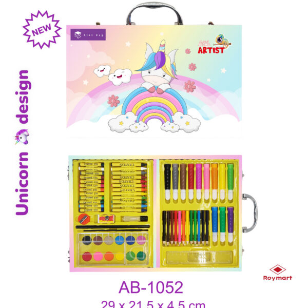 SET ART STUDIO 68 PIEZAS UNICORN AND FRIENDS