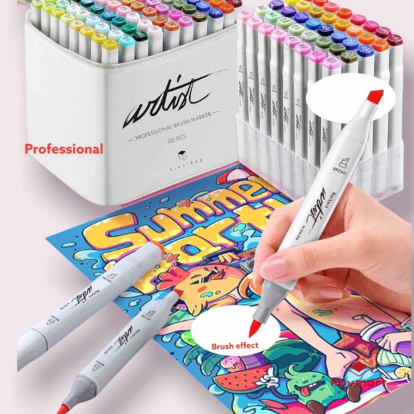 CANVAS LUXE PROFESSIONAL BRUSH MARKER 80 COLORES