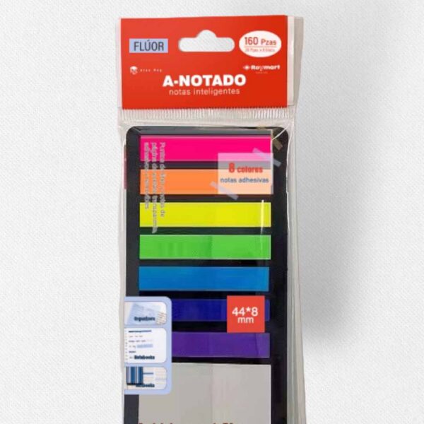 PAQUETE 160 NOTAS INTELIGENTES SURT. ACETATO TRANS