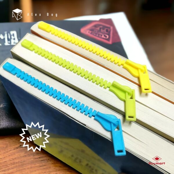 PUNTO LIBRO CREMALLERA ZIPPERBOOK,5 COL.