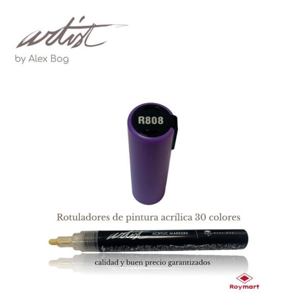 ESTUCHE 12 ROTUL.ACRILICO R808 VIOLETA