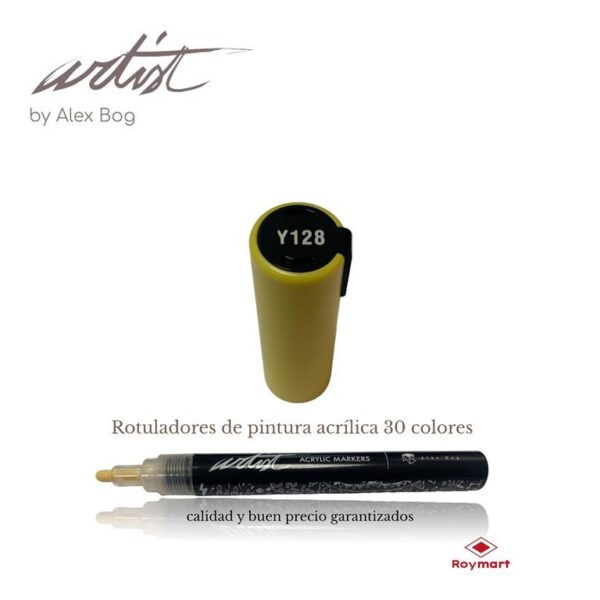 ESTUCHE 12 ROTUL.ACRILICO Y128 AMARILLO