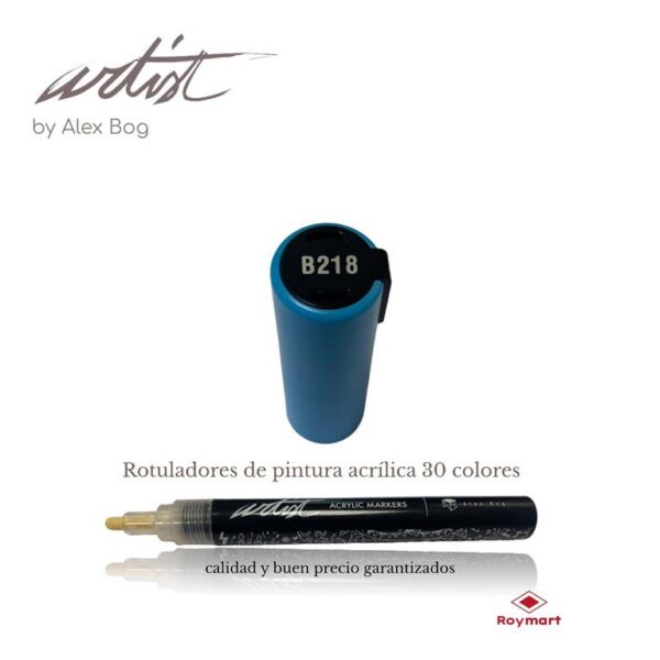 ESTUCHE 12 ROTUL.ACRILICO B218 AZUL CLARO