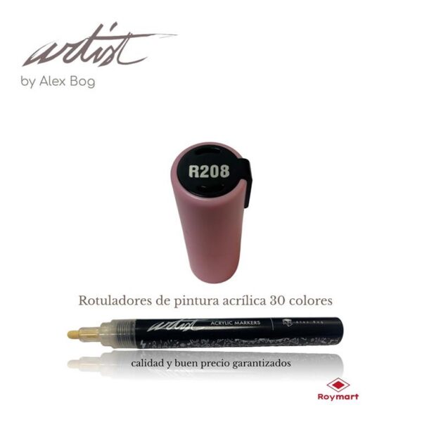 ESTUCHE 12 ROTUL.ACRILICO R208 ROSA CHICLE