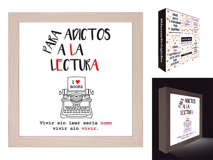 CAJA LUZ ,PARA ADICTOS A LA LECTURA