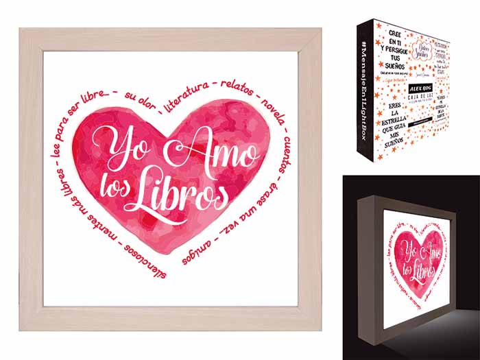 CAJA LUZ ,YO AMO LOS LIBROS