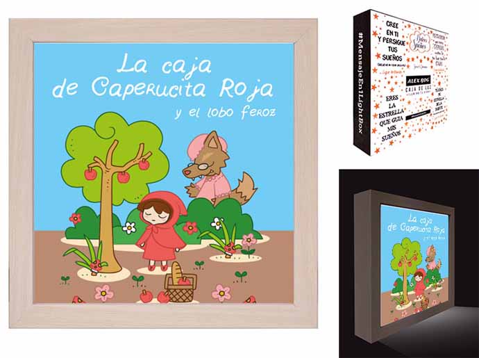 CAJA LUZ CAPERUCITA ROJA