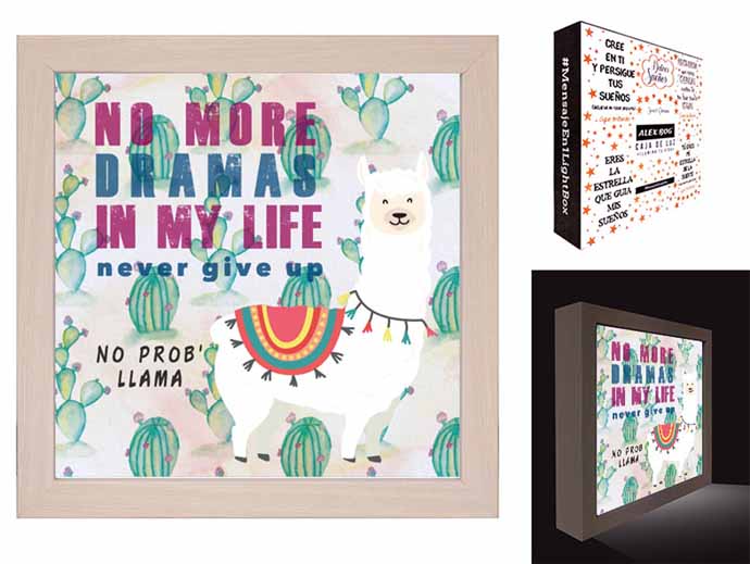 CAJA LUZ NO MORE DRAMAS...LLAMA