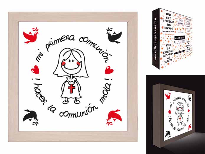 NUEVA CAJA LUZ , HACER LA COMUNION MOLA GIRL