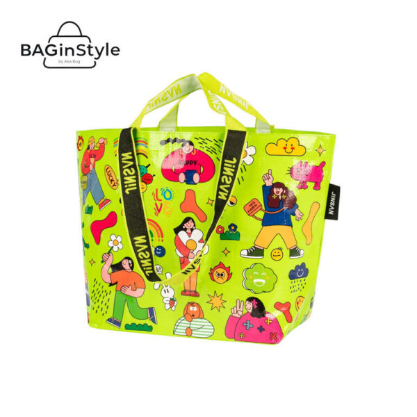 PP WOVEN BAG GRANDE GIRLS TIME