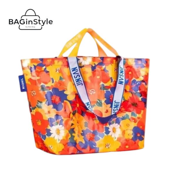 PP WOVEN BAG GRANDE ALL FLOWERS