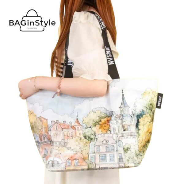 PP WOVEN BAG GRANDE PUEBLO ENTRE ARBOLEDA