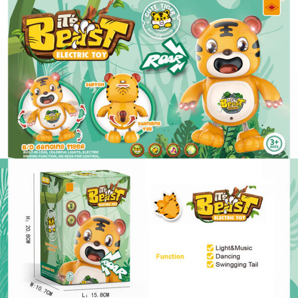 TIGRE ACROBATA CON LUZ Y SONIDO