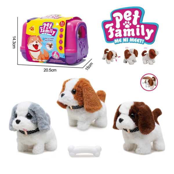 TRANSPORTIN PET FAMILY DOG CON SONIDO ,3 MODELOS