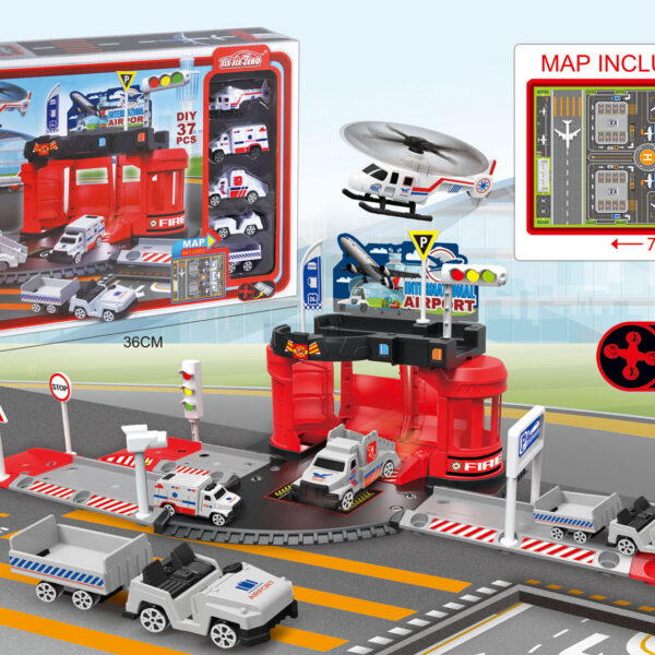 SET MONTAJE AEROPUERTO CON 37 PIEZAS