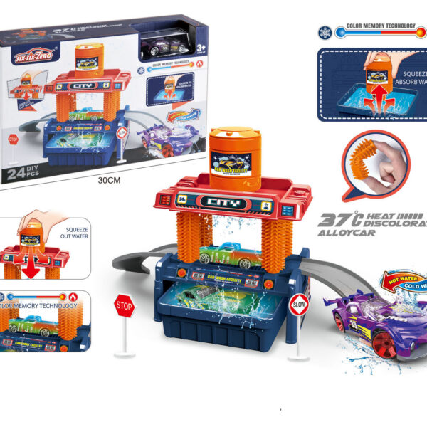 TUNEL DE LAVADO DE COCHES CON RAMPA,24 PZAS.