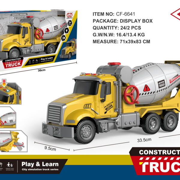 CAMION CEMENTERO CON LUZ Y SONIDO