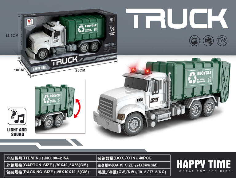 CAMION RECICLAJE CON LUZ Y SONIDO