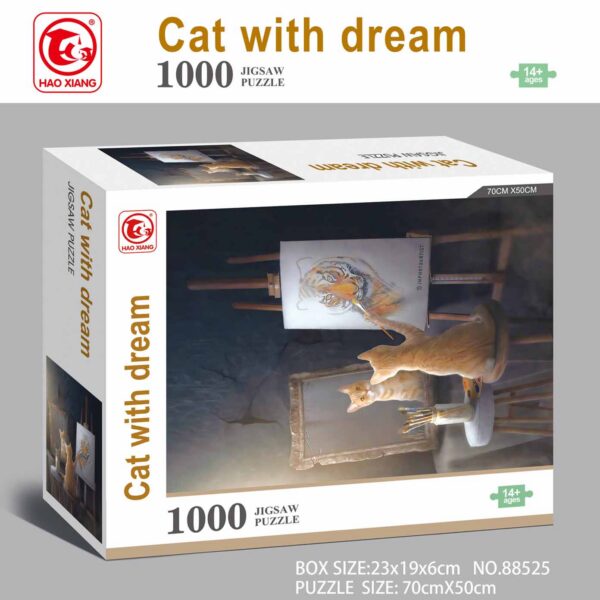 PUZZLE 1000 PIEZAS CAT WITH DREAM
