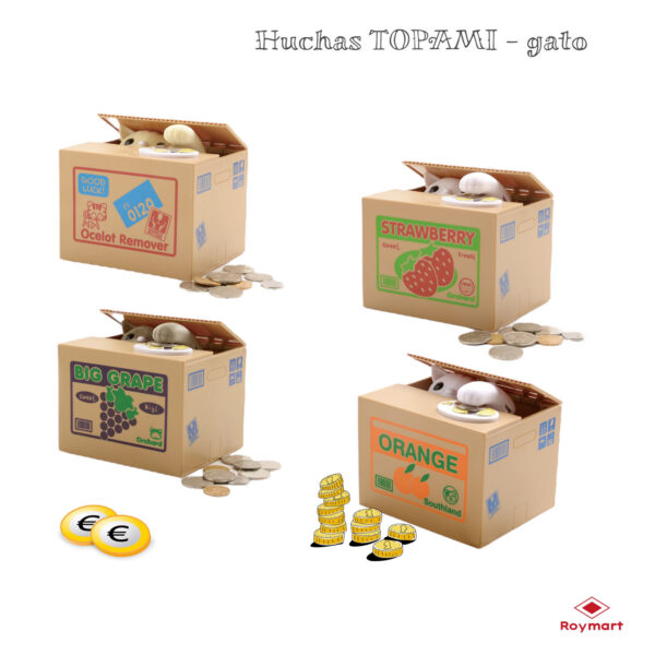 GATO GUARDAMONEDAS SURTIDOS