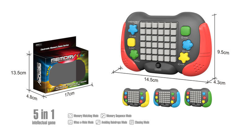 MEMORY INTELECTUAL GAME 5 EN 1 LUZ Y SONIDO,3 COLORES