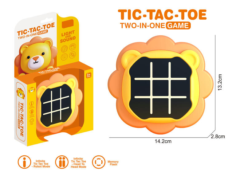 JUEGO TIC TAC TOE 2 EN 1 BEAR LUZ Y SONIDO