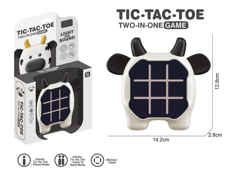 JUEGO TIC TAC TOE VACA 2 EN 1