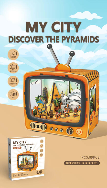 PUZZLE MADERA 89 PIEZAS MY CITY PYRAMIDS