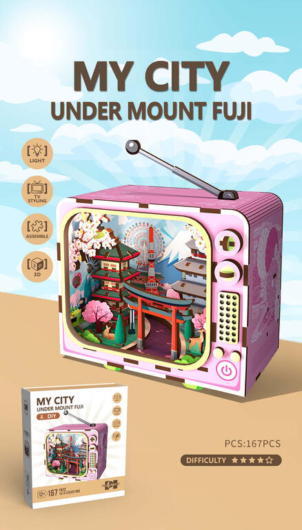 PUZZLE MADERA 167 PIEZAS MY CITY MOUNT FUJI
