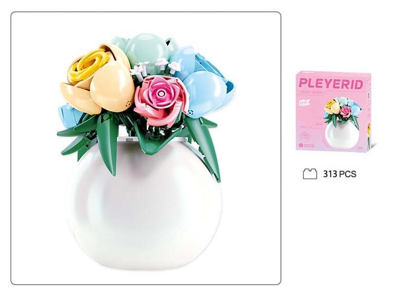 BRIC SET 313 PIEZAS RAMO FLORES