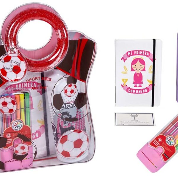 LIBRETA A5 COMUNION,BOLIS COL.Y CANTIMPLORA GIRL