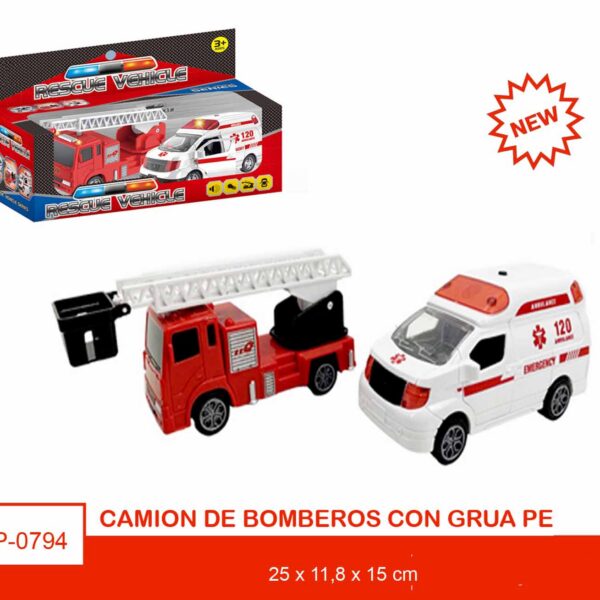SET 2 COCHES RESCATE AMBULANCIA/BOMBEROS